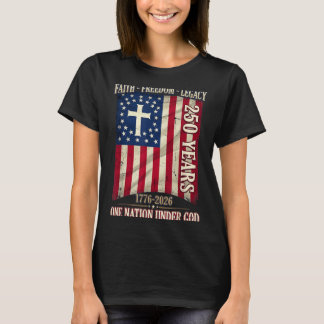 250年信仰ドーム250周年記念アメリカ独立記念日 Tシャツ