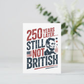 250年後もまだイギリス人じゃない 4日7月 ポストカード (スタンド正面)