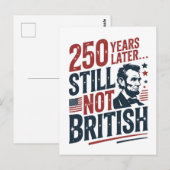 250年後もまだイギリス人じゃない 4日7月 ポストカード (正面/裏面)