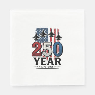 250年愛国ジェットヴィンテージ彫刻Tシャツデザイン スタンダードランチョンナプキン