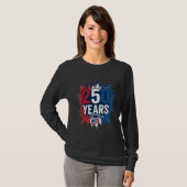 250年愛国ジェット記念日ベクトルデザイン Tシャツ (正面フル)