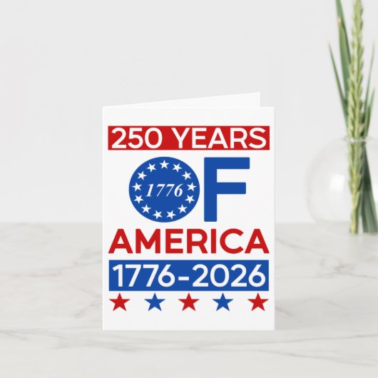 250年米国アメリカ革命セミキンセンテンニ カード (正面)