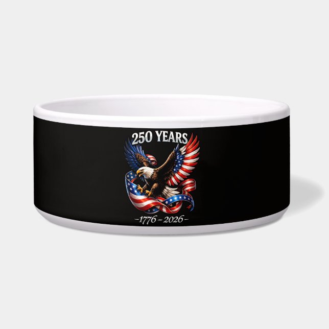 250年記念イーグルアメリカ国旗 ボウル (正面)