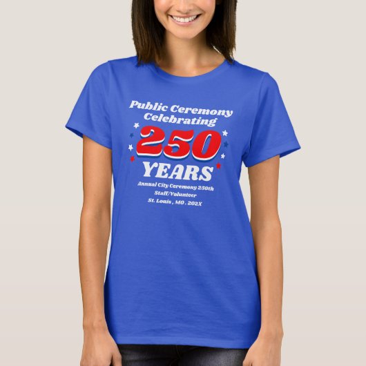 250年記念式典 Tシャツ (正面)