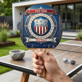 250年間の自由 アメリカの象徴 赤 青 白 卓球ラケット