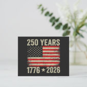 250年 アメリカ国旗 1776-2026 招待状 (スタンド正面)