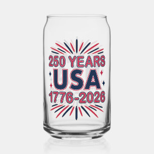 250年 アメリカ 1776–2026 半クインセンテニアル ガラス缶