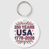 250年 アメリカ | 1776–2026 半クインセンテニアル キーホルダー (裏面)
