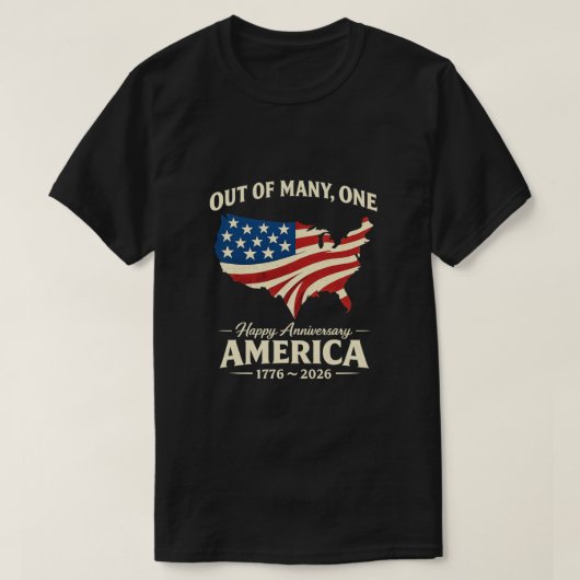 250年 アメリカ -26a Tシャツ (デザイン正面)
