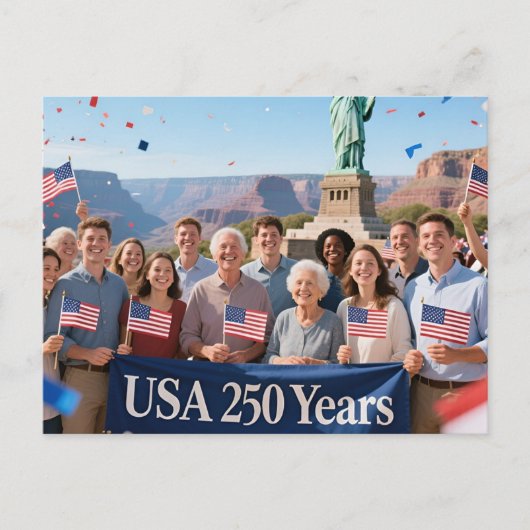 250年 インビテーションポストカード (正面)