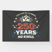 250年 キングはいらない 愛国者 横断幕 (横)