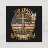 250年 信仰と自由のキリスト教  エンクロージャーカード (裏面)