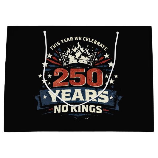 250年 王がいない 愛国心 ラージペーパーバッグ (正面)