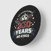 250年 王制反対 愛国者 ラウンド壁時計 (傾斜)