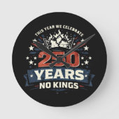 250年 王制反対 愛国者 ラウンド壁時計 (正面)