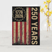 250年 1776-2026 アメリカ国旗250歳の誕生日 We The カード (黄色い花)