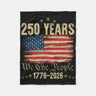 250年 1776 2026 アメリカ国旗 誕生日 アメリカ合衆国 フリースブランケット
