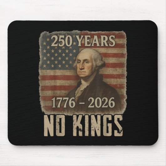 250年 1776 2026 アメリカ建国250周年 愛国心 キングス マウスパッド (正面)