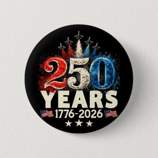 250年 1776 2026 アメリカ 250周年 ヴィンテージ 7月4日 缶バッジ