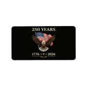 250年 1776 2026 イーグル アメリカ国旗 ラベル (正面)
