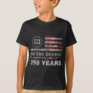 250年 1776-2026 二百五十周年記念フラグ Tシャツ