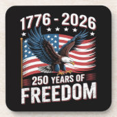 250年 1776 2026 250周年 7月4日 コースター (正面)