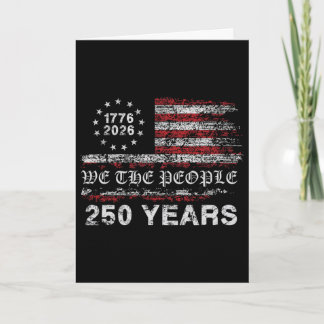 250年 1776-2026 250歳の誕生日フラグ カード