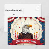 250歳の誕生日 インビテーションポストカード (正面/裏面)