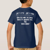 250歳の誕生日Tシャツ Tシャツ (裏面)