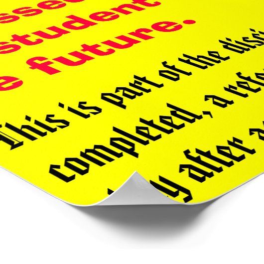 250語 – カスタマイズ ポスター (角)