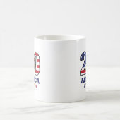 250 アメリカ愛国旗デザイン | 1776 2026 コーヒーマグカップ (中央)