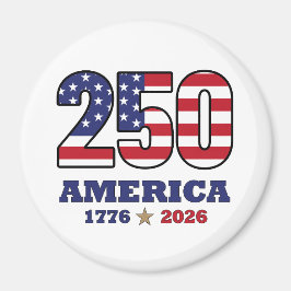 250 アメリカ愛国旗デザイン | 1776 2026 マグネット