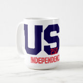 250 アメリカ独立記念日 コーヒーマグカップ (正面左)