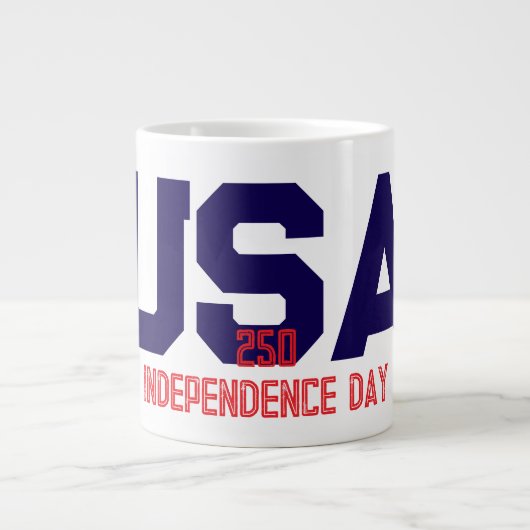 250 アメリカ独立記念日 ジャンボコーヒーマグカップ (正面)
