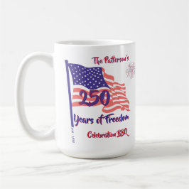 250 アメリカ独立記念日 パトリオティックBBQ スクリプト コーヒーマグカップ