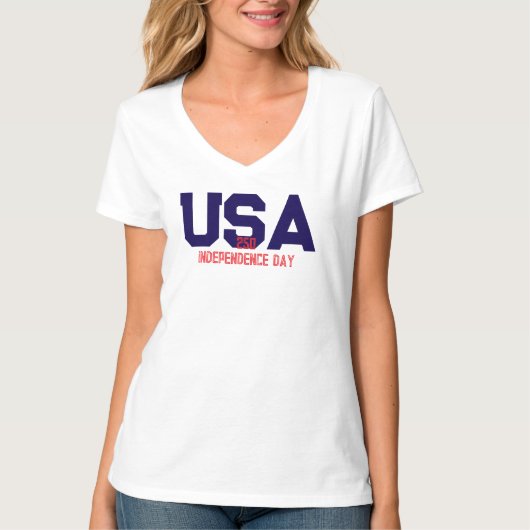 250 アメリカ独立記念日 Tシャツ (正面)