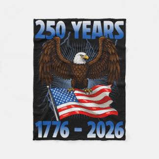 250 アメリカ生誕 1776 2026 アメリカ生誕250周年 イーグル フリースブランケット