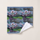 250.ハスとトンボ バスタオルセット (ウォッシュタオル)