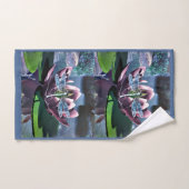 250.ハスとトンボ バスタオルセット (ハンドタオル)