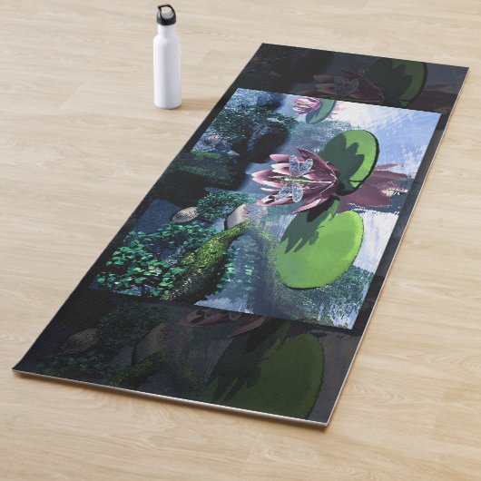 250.ハスとトンボ ヨガマット (インサイチュ)