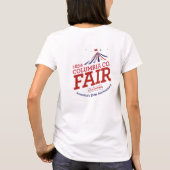 250 白色 女性用Tシャツ Tシャツ (裏面)