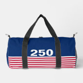 250 赤白青アメリカ生誕記念日 ダッフルバッグ (正面)