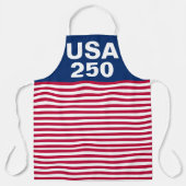 250 赤白青アメリカ生誕記念 エプロン (正面)