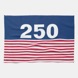 250 赤白青アメリカ生誕記念 キッチンタオル