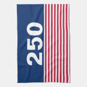 250 赤白青アメリカ生誕記念 キッチンタオル (縦)