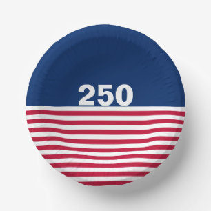 250 赤白青アメリカ生誕記念 ペーパーボウル