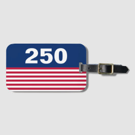 250 赤白青アメリカ生誕記念 ラゲッジタグ