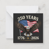 250 Anniversary USA ノートカード (正面)