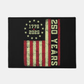 250 Anniversary Usa Flag ドアマット (正面)