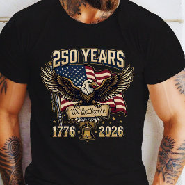 250 Anniversary USA Patriotic Eagle 250th  Tシャツ
